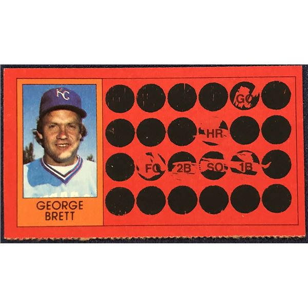 1981 TOPPS SCRATCH OFF GEORGE BRETT (HOF)