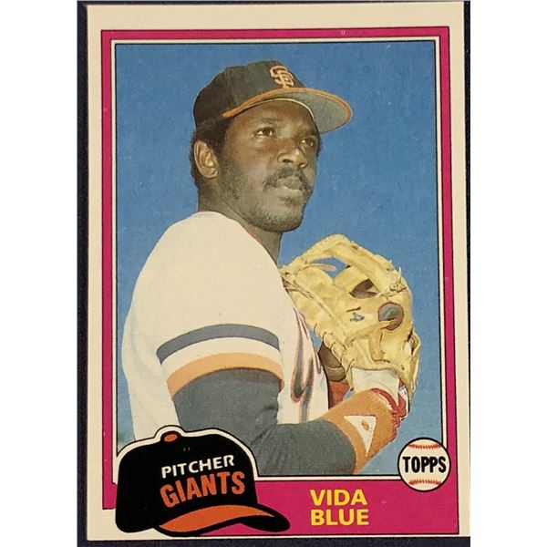 1981 TOPPS VIDA BLUE (HOF)