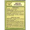 Image 2 : 1982 O-PEE-CHEE BASEBALL WILLIE STARGELL (HOF)