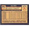 Image 2 : 1984 TOPPS JIM RICE (HOF)