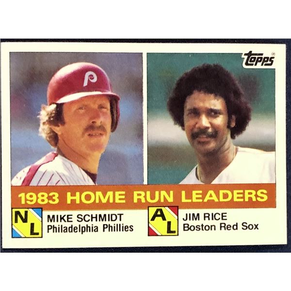 1984 TOPPS MIKE SCHMIDT / JIM RICE (HOF)