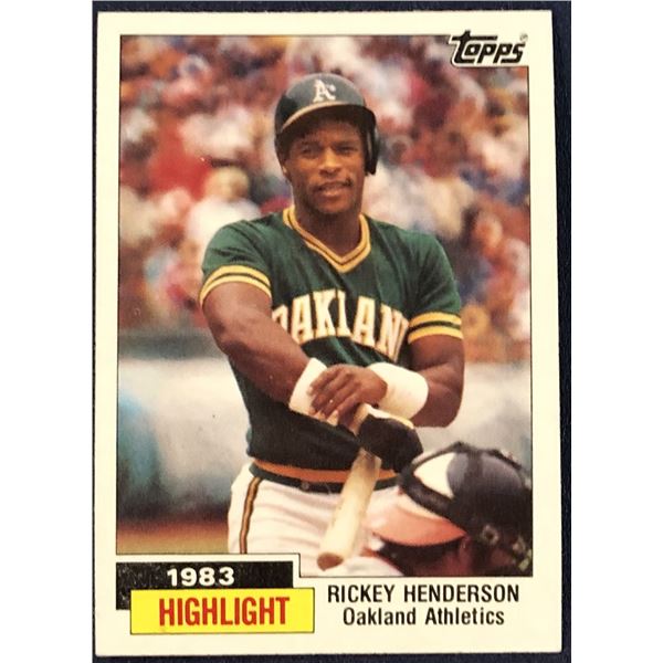 1984 TOPPS RICKEY HENDERSON (HOF)