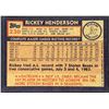 Image 2 : 1984 TOPPS RICKEY HENDERSON (HOF)