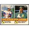 Image 1 : 1984 TOPPS RICKEY HENDERSON / TIM RAINES (HOF)