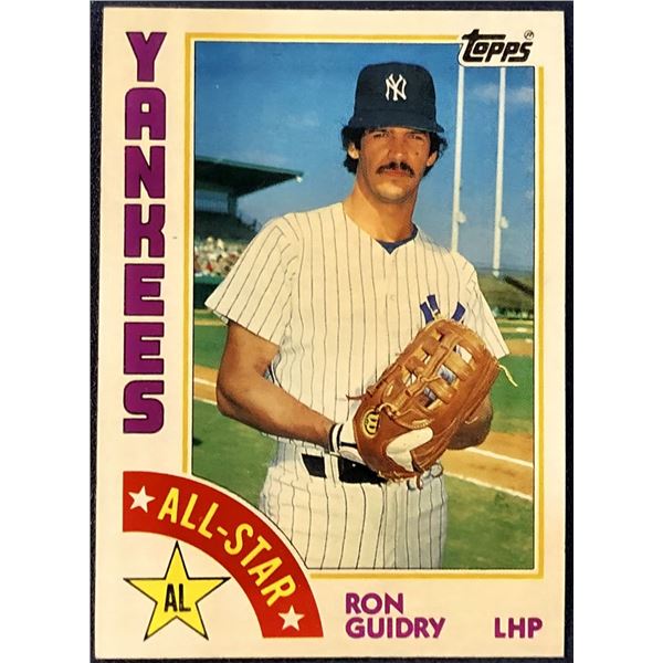 1984 TOPPS RON GUIDRY