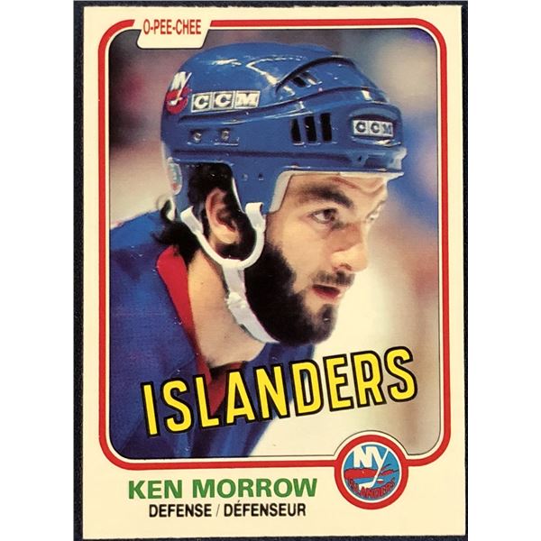 1981-82 O-PEE-CHEE NHL KEN MORROW