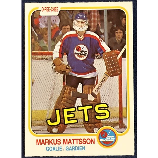 1981-82 O-PEE-CHEE NHL MARKUS MATTSSON