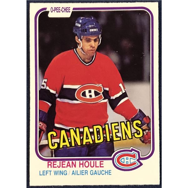 1981-82 O-PEE-CHEE NHL REJEAN HOULE