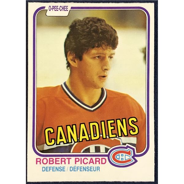 1981-82 O-PEE-CHEE NHL ROBERT PICARD