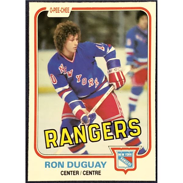 1981-82 O-PEE-CHEE NHL RON DUGUAY