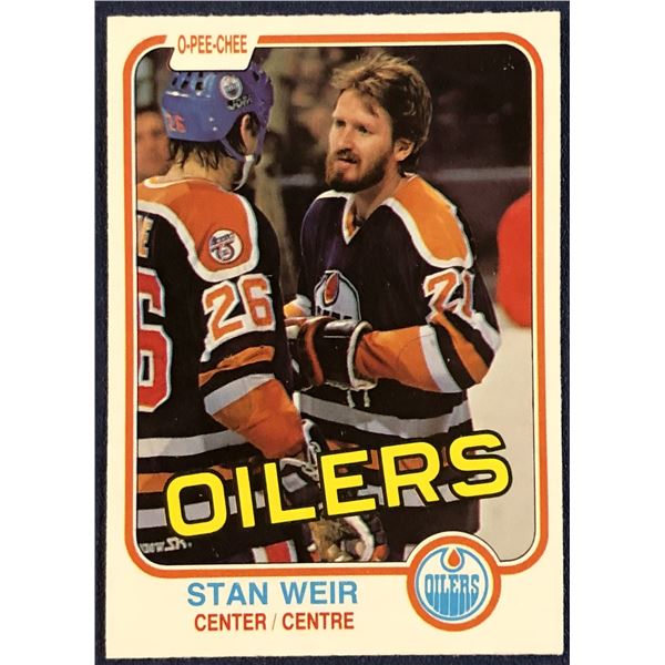 1981-82 O-PEE-CHEE NHL STAN WEIR