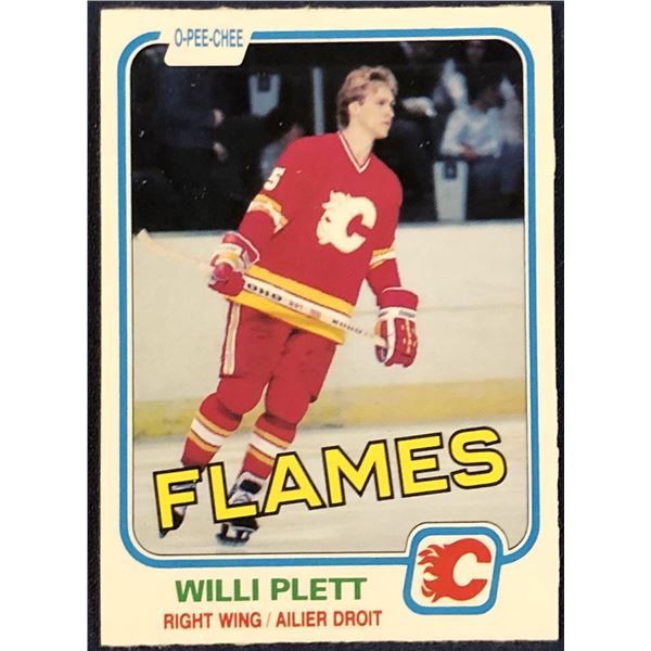 1981-82 O-PEE-CHEE NHL WILLI PLETT