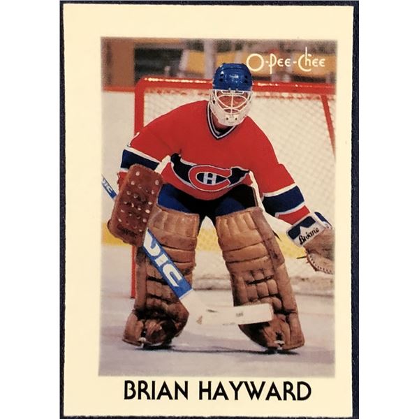 1987-88 O-PEE-CHEE NHL MINI - BRIAN HAYWARD