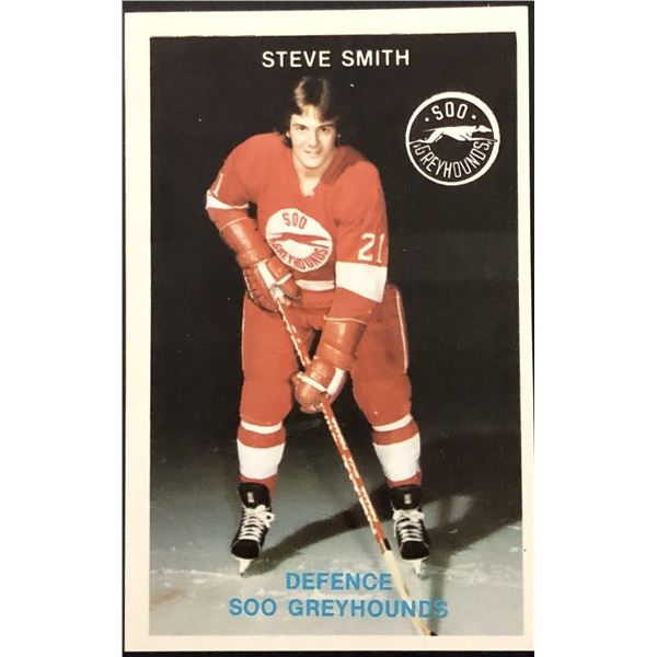 1980-81 SOO GREYHOUNDS STEVE SMITH JUNIOR CARD