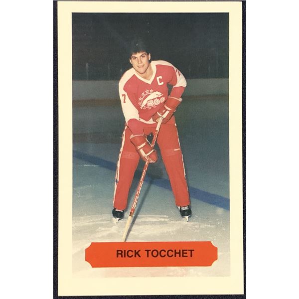 1983-84 OHL SOO GREYHOUNDS POLICE CARD - RICK TOCCHET