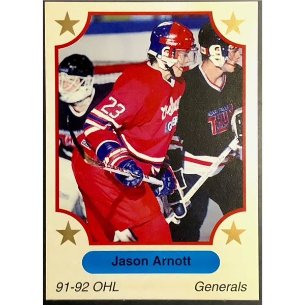 1991-92 OSHAWA GENERALS JUNIOR CARD - JASON ARNOTT