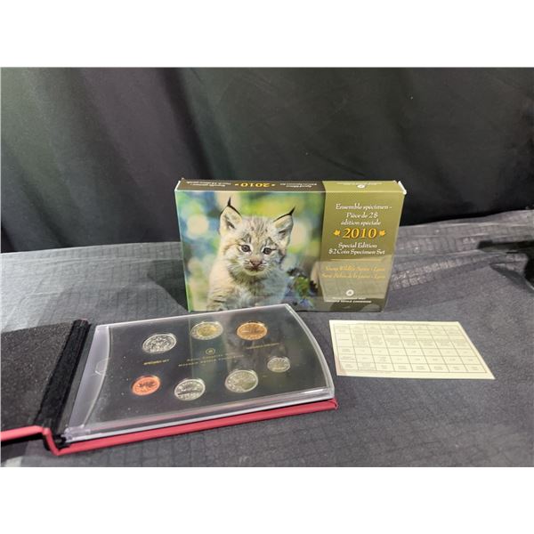 2010 Canadian Lynx $2 Coin Specimen Set Royal Canadian Mint