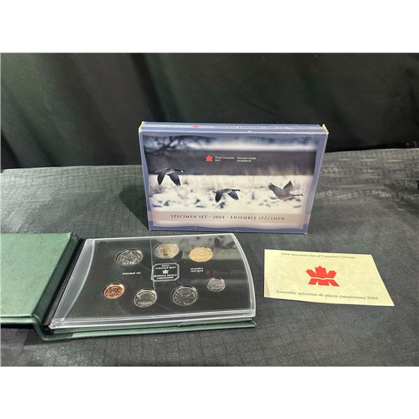 2004 Royal Canadian Mint Specimen Coin Set With Case