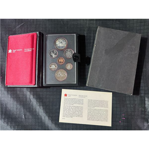 1981 Royal Canadian Mint Proof Coin Set with Case and COA
