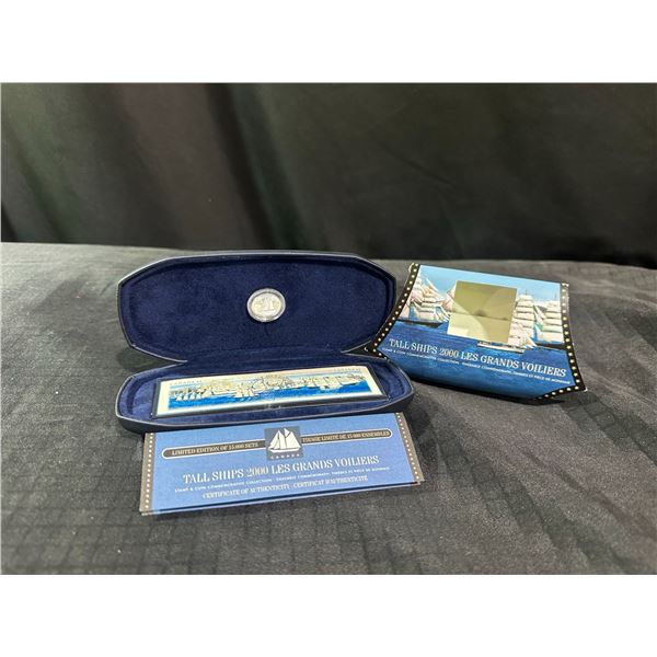 Canada Tall Ships 2000 Commemorative Coin and Stamp Set