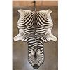 Image 1 : ZEBRA Hide Rug with Leather Piping