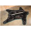 Image 4 : Big BLACK BEAR Rug with its Head and a Double Felted Backing