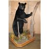 Image 11 : Massive Life-sized BLACK BEAR on Decorative Forest Base with Wheels