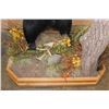 Image 9 : Massive Life-sized BLACK BEAR on Decorative Forest Base with Wheels