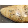Image 3 : Antique "1864" Scrimshawed SPERM WHALE Tooth signed by artist "L.J.B."