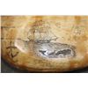 Image 4 : Antique "1864" Scrimshawed SPERM WHALE Tooth signed by artist "L.J.B."