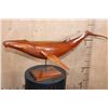 Image 1 : Hand-carved Wood WHALE Sculpture by W. Jacobsen