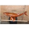 Image 2 : Hand-carved Wood WHALE Sculpture by W. Jacobsen