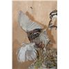 Image 3 : 2 Life-sized "Fighting" BOBWHITE QUAIL on a Driftwood Base