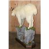 Image 7 : Life-sized MOUNTAIN GOAT on a Decorative Rock Base with Wheels