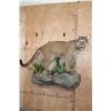 Image 1 : Life-sized MOUNTAIN LION or COUGAR on a Decorative Wall Base