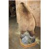 Image 10 : XXL Life-sized BROWN BEAR or GRIZZLY BEAR on a Decorative Rock Base with Wheels