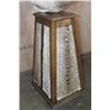 Image 10 : 2 "Interlocked" AXIS DEER on a Pedestal Base with AXIS DEER Hide Panels