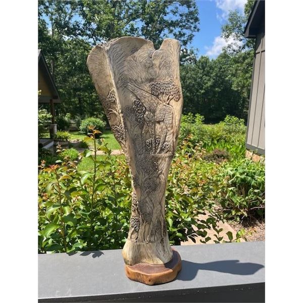 Scrimshawed GIRAFFE Bone Carving