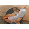 Image 5 : *Real Skin" OSTRICH Foot Mounted on a Wood Africa Silhouette Plaque