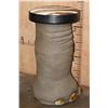 Image 2 : Reproduction ELEPHANT Foot Bar Stool with *Real* Zebra Hide Covered Cushion