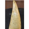 Image 3 : Antique SPERM WHALE Tooth Scrimshawed with a Whaling Ship and Phrase