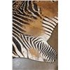 Image 8 : Big ZEBRA Hide Rug with Carpet Backing and Leather Piping