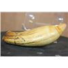 Image 7 : Pre 1972 XL SPERM WHALE Tooth on a Plexiglass Display Stand