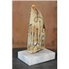 Image 2 : Antique Scrimshawed WHALE Tooth on a Custom Marble Display Stand
