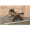 Image 2 : XL "Prancing" HORSE Bronze Sculpture on a Marble Base