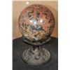 Image 2 : Big MALIGANO JASPER Mineral Sphere with Druzy QUARTZ on a Decorative Stand