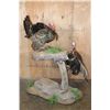 Image 8 : 2 Life-sized TURKEYS on a Decorative Base with Wheels
