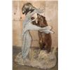 Image 6 : Life-sized Cinnamon Phase BLACK BEAR "Quilled" by a Life-sized PORCUPINE