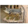 Image 5 : Half-body ALLIGATOR with a Life-sized RABBIT on a Wall Hanging Base