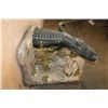 Image 8 : Half-body ALLIGATOR with a Life-sized RABBIT on a Wall Hanging Base